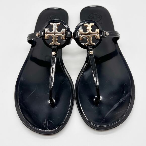 Tory Burch Shoes - Tory Burch Mini Miller Flat Black Thong Sandals US Size 9